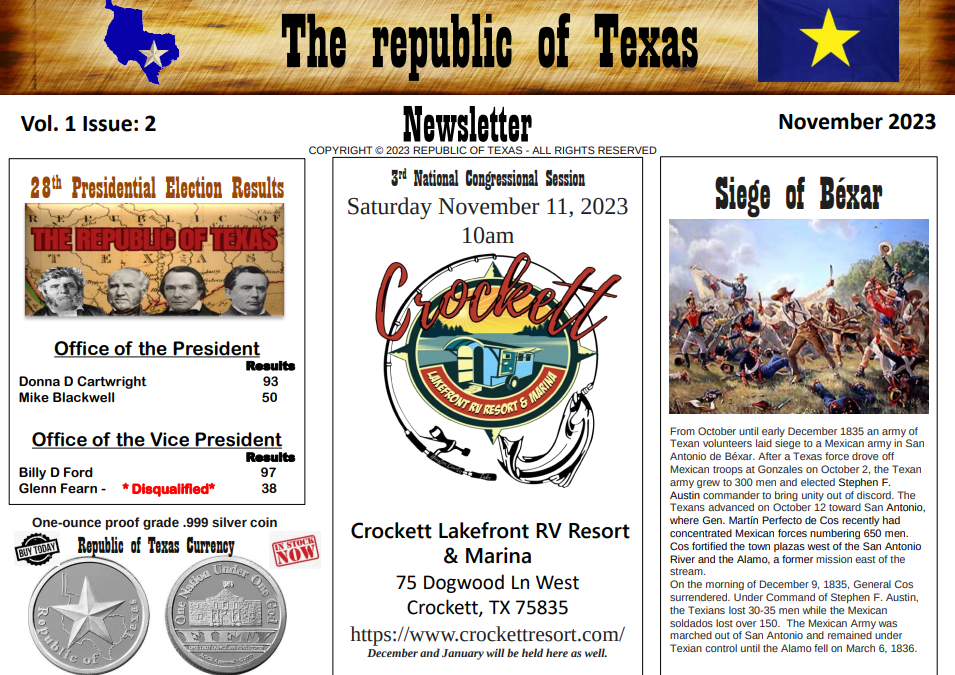 November 2023 Newsletter